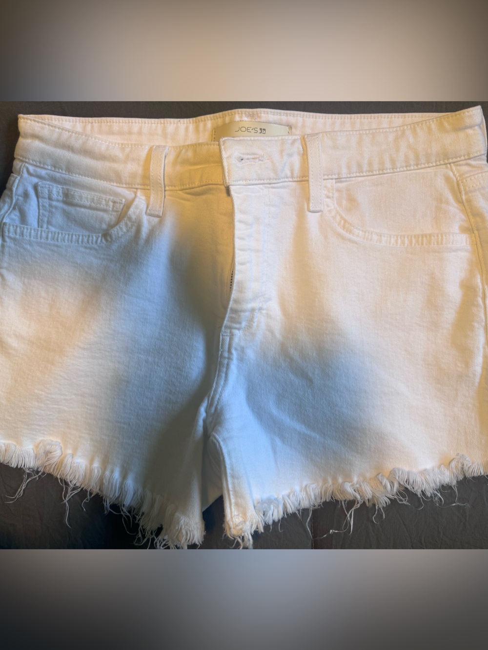 Joe's Jeans White Denim Cutoff Shorts The Ozzie